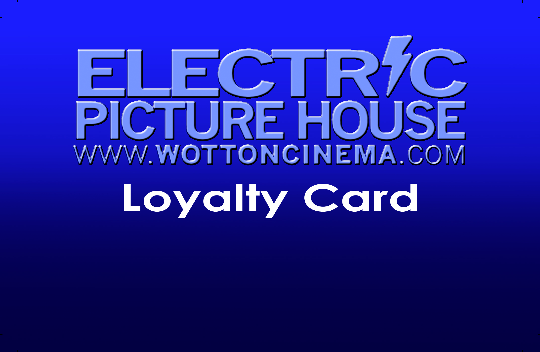 Electric Picture House Cinema Loyalty Card